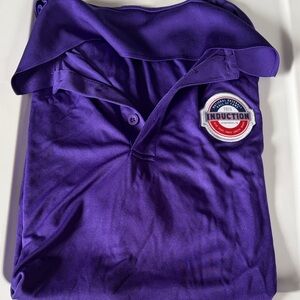 Purple Polo Shirt with Induction Patch